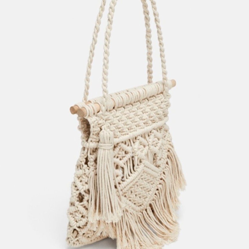 ZARA crochet handmade bag
